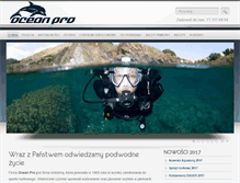 Tablet Screenshot of oceanpro.com.pl